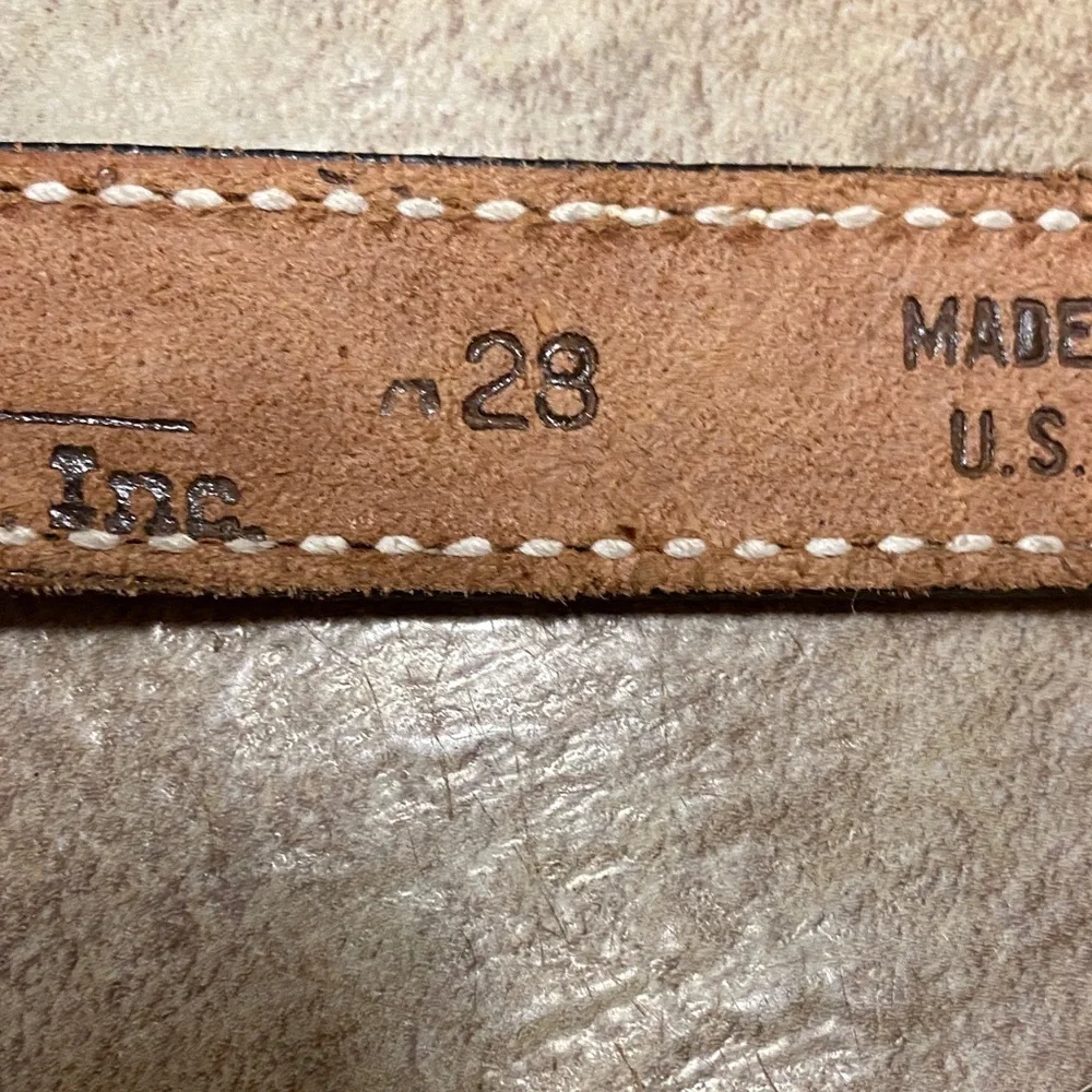 Kid’s Black Leather Western Belt-28” Country Cowboy